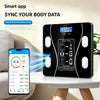 Bluetooth Smart Body Fat Scale Digital Bathroom Weight Scale 400lbs High Accurate Body Composition Analyzer BMI BMR Muscle Bone Visceral Fat Water Mass Monitor USB Charging Tempered Glass Body Scale Multi User Data Storage Fi