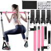 Pilates Bar Kit with Resistance Bands Stackable Band Workout Equipment