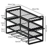 4 Tier Garage Storage Rack Power Tool Organizer Wall Mount Hardware Screwdriver Wrench Drill Organizer Heavy Duty Thicken Shelf