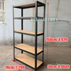 Shelving Unit for Garages & Sheds 150cm/180cm Height Racking Storage Shelves Metal Shelving 5 Tier Boltless Garage Storage Unit