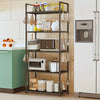Multi functional 5-layer iron storage rack - suitable for organizing kitchens, living rooms, and garages, multi room use