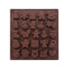Silicone Christmas Candle Mold Multi Use Wax Soap Resin Candle Making Molds Gingerbread Santa Bell Holly Shapes Reusable for DIY