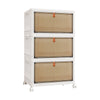 3/4/5 Tier Stackable Storage Boxes with Lids,Sturdy PP Matterial, Foldable Plastic Storage Unit for Toys/Office Supplies/Clothes