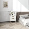 Bedside Table Bedside Cabinet with 2 Drawers for Bedroom