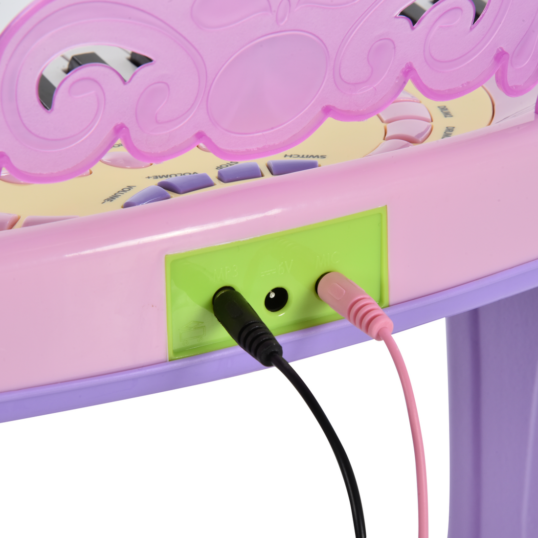 Mini Battery Organ Piano Microphone Stool 32 Key Keyboard Kids Toy
