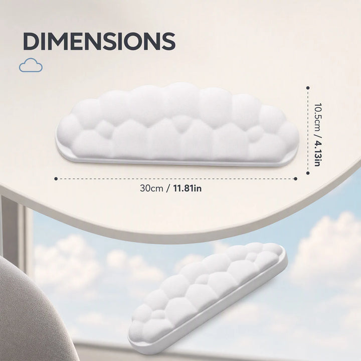 Cloud Shape Desk Edge Elbow Rest Ergonomic Arm Support Cushion Memory Foam 0-90° Adjustable Desk Extender Pad for Home Office Gaming Computer