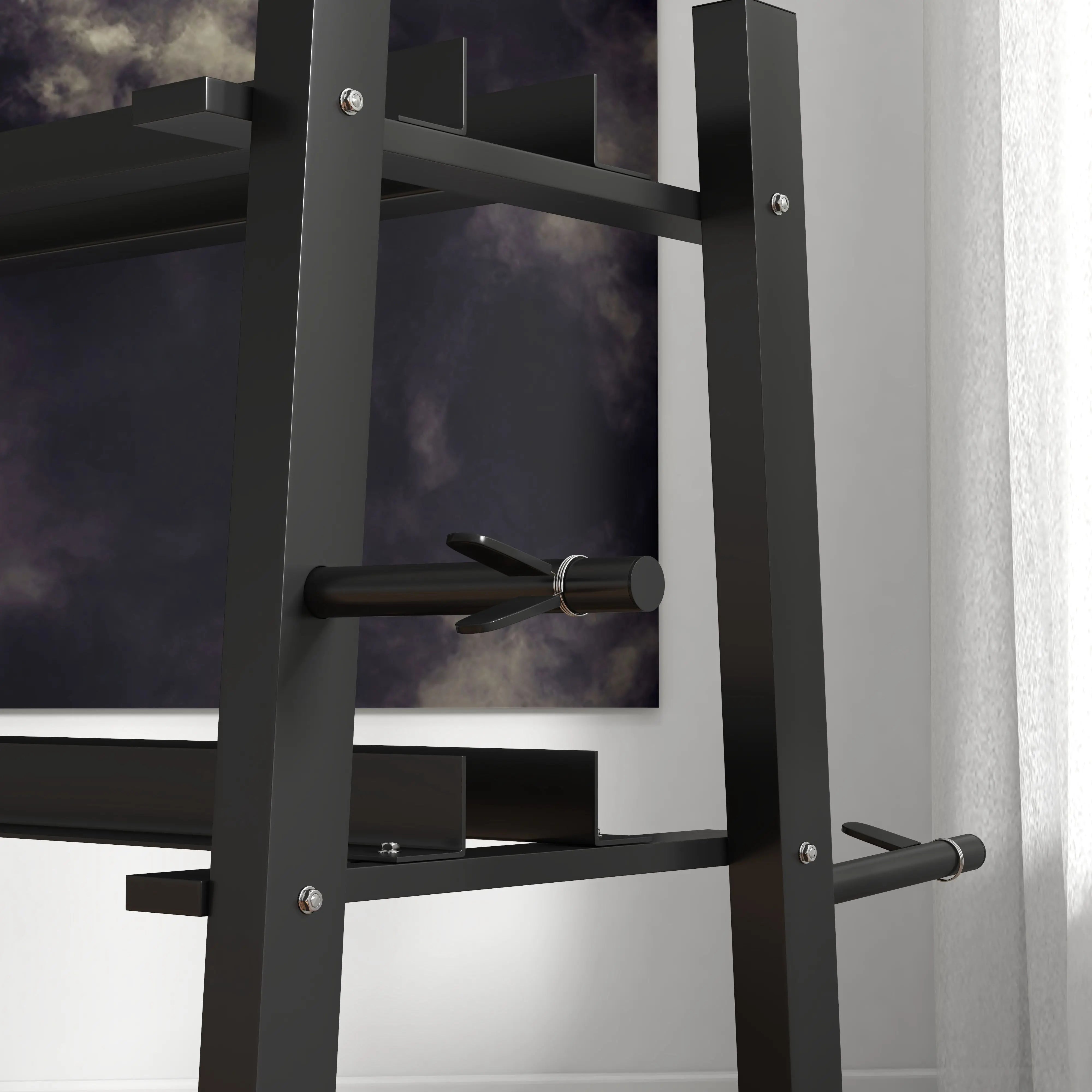 SPORTNOW 3-Tier Dumbbell Rack, Versatile Weight Rack w/ 4 Weight Rods (Rack Only)