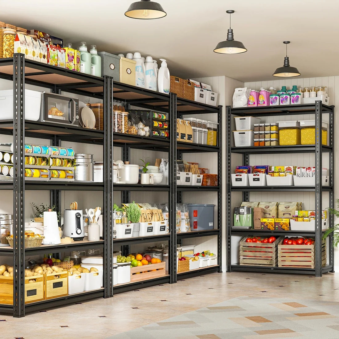 Garage Shelving Storage Shelves Heavy Duty Shelving 5 Tier Metal Shelving Units For Garage
