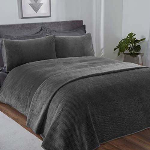 VELOUR PINSONIC GREY DUVET SET DB