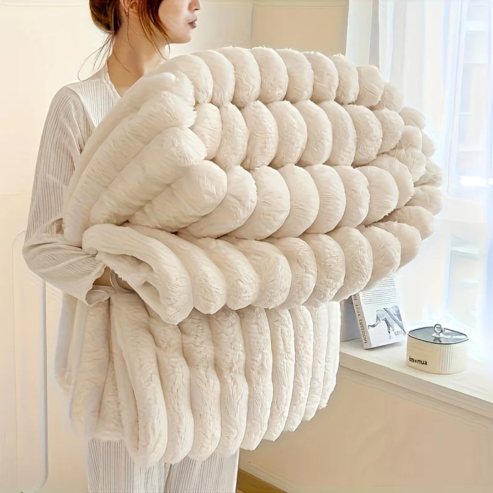 1 Pc ROSEKIND Blankets, 300GSM Soft & Warm Fleece Blankets, This Stylish Throw Blanket for All Seasons Clearance Sale For UK