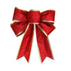 Voltsify 10Pcs Christmas Bows Ribbon Bowknot Christmas Tree Ornaments