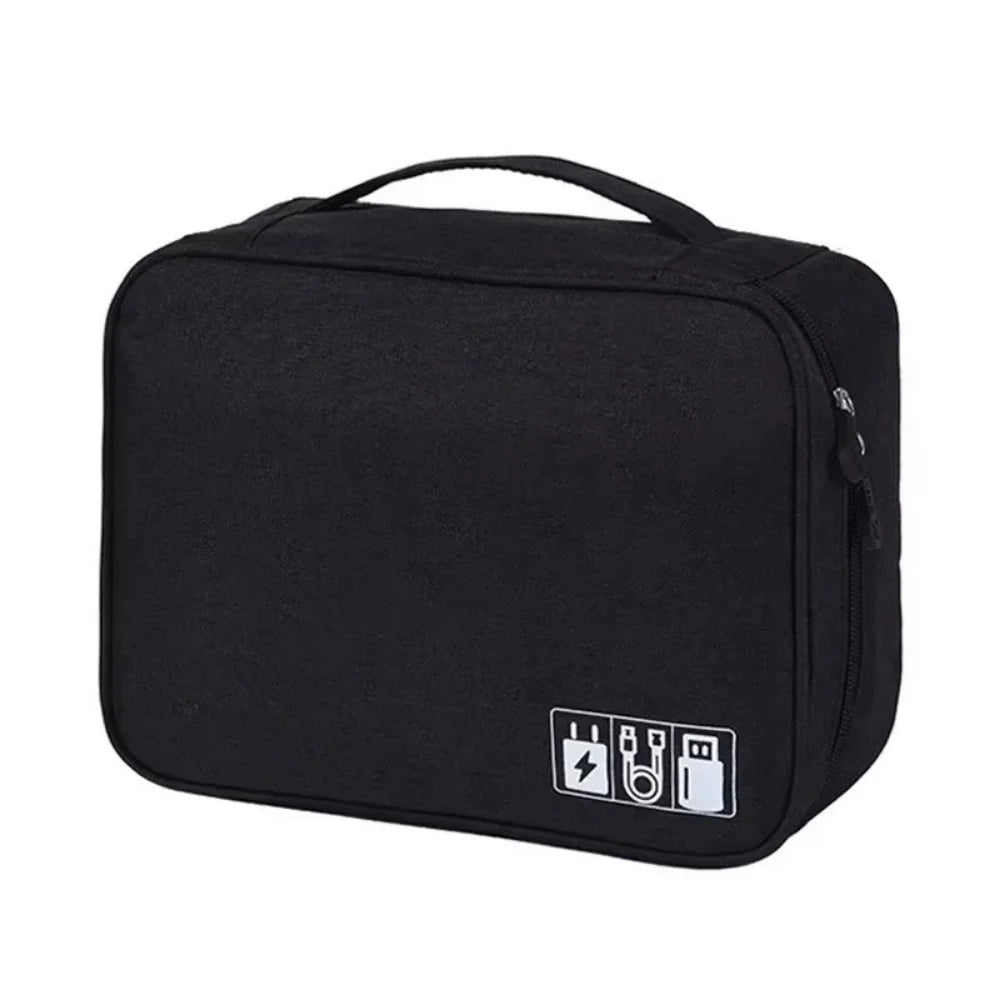 Data Cable Storage Bag Waterproof Folding Bag Electronic Accessories Cable Organizer Portable Data Line Charger Plug Storage Bag