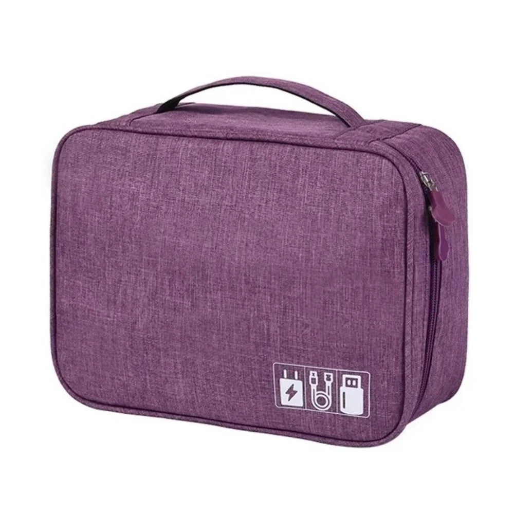 Data Cable Storage Bag Waterproof Folding Bag Electronic Accessories Cable Organizer Portable Data Line Charger Plug Storage Bag