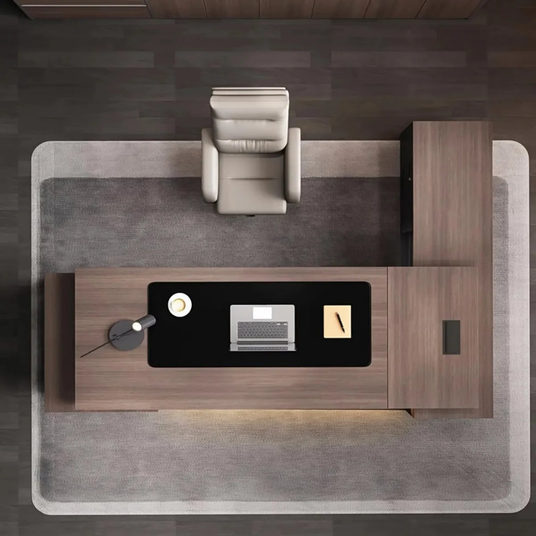 High-end Office Desks, High-end Office Desks, High-end Filing Cabinets, Suitable for Boss Offices and President Offices