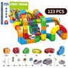 123PCS Magical Track Train STEM Educational Toys USB Rechargeable 3D Building Tracks Cube Rails DIY Assembly Toy Christmas Birthday Gift for Kids Age 3+