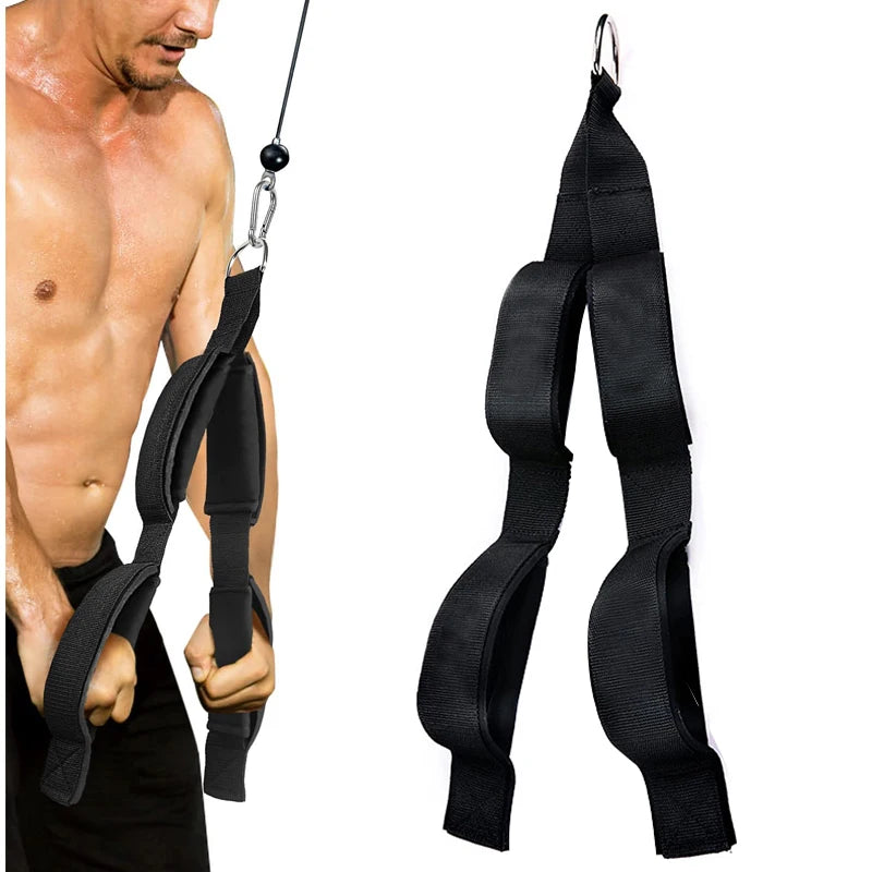 Tricep Rope Cable Attachment,Triceps Extension Straps, Gym Equipment