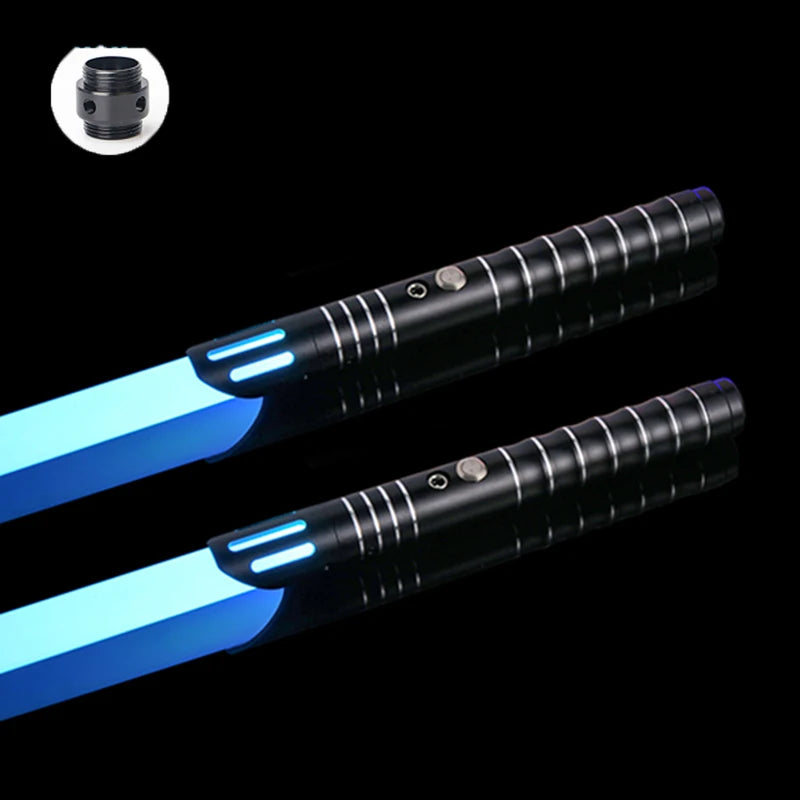 Light up Saber 16 Colors & Sounds RGB Light Sword Metal Handle Laser Sword Toys Light Quiet Mode Children Cosplay Christmas Gift