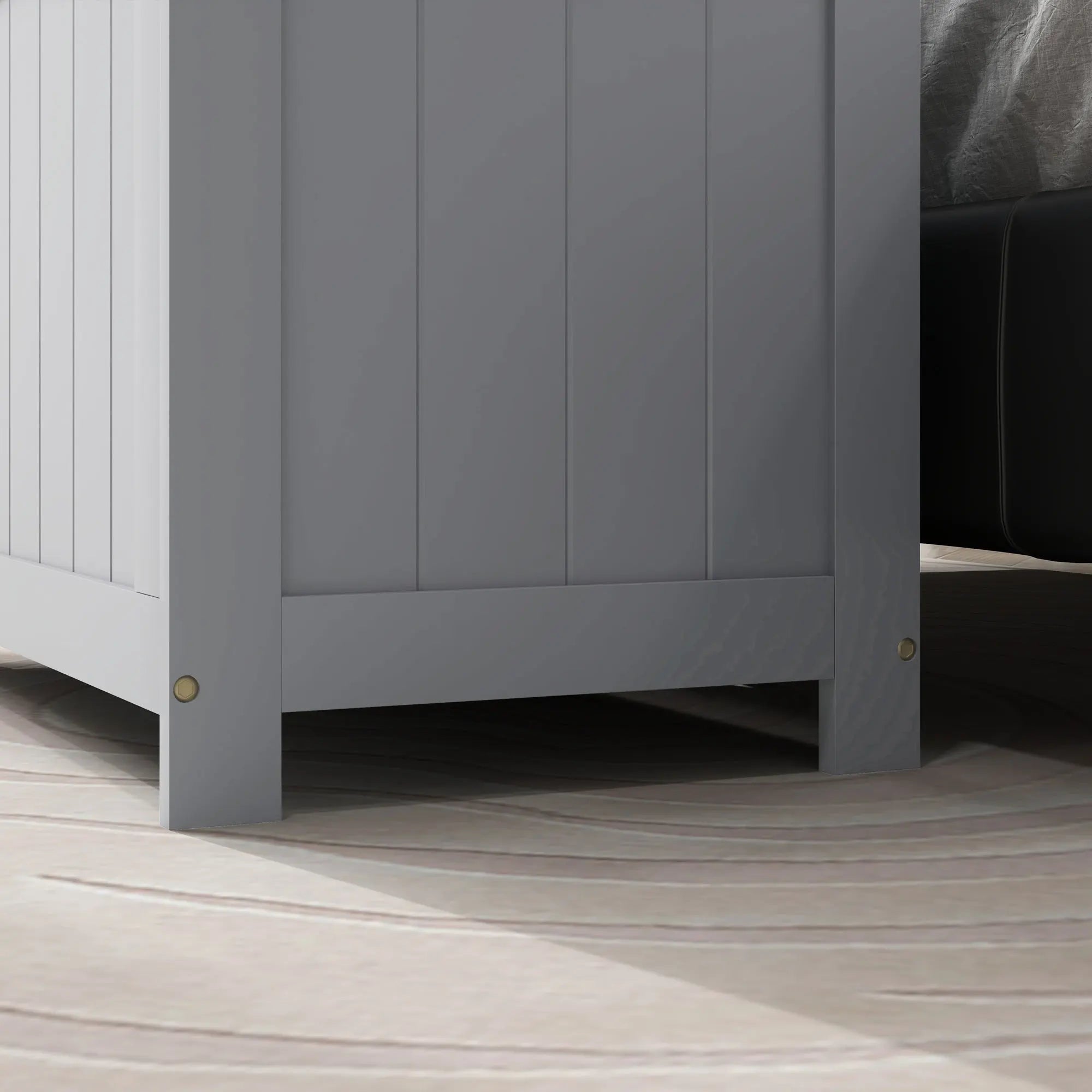 Storage Chest with 2 Safety Hinges, Storage Bench for Living Room