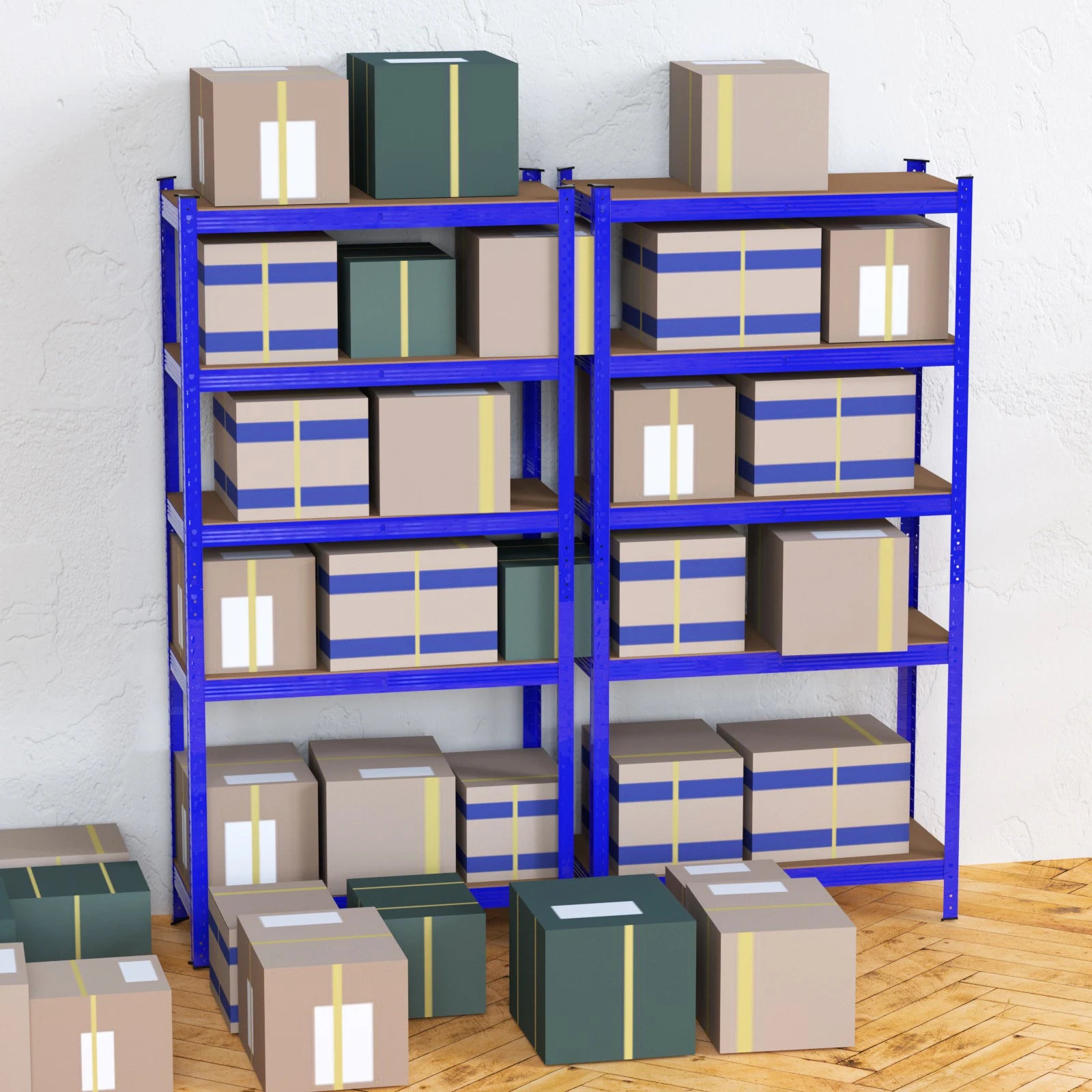 5 Shelves,Storage Shelves,Adjustable Shelves,Easy to Assemble,Total Capacity 875KG,Shelving Unit for Garages and Sheds,Home