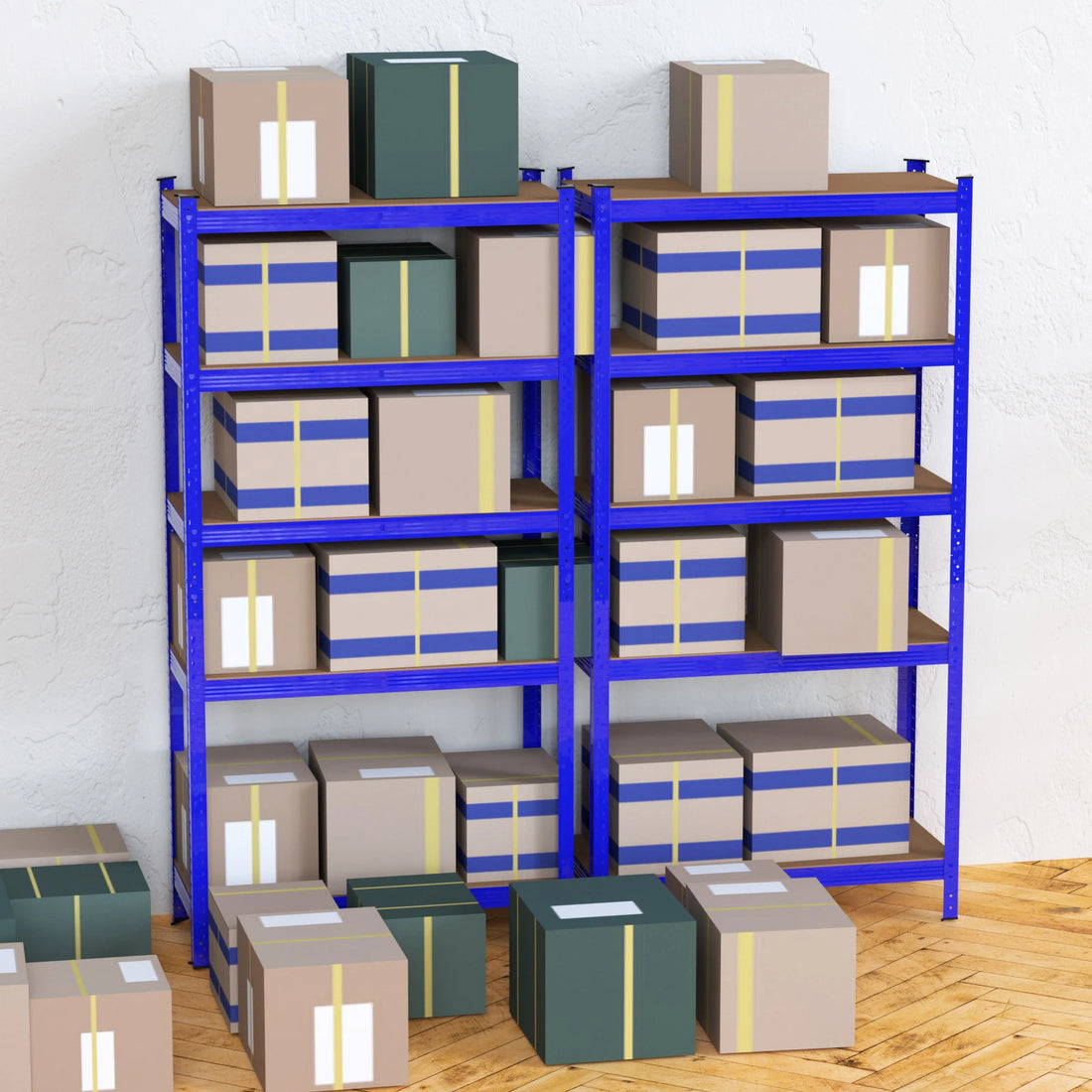 5 Shelves,Storage Shelves,Adjustable Shelves,Easy to Assemble,Total Capacity 875KG,Shelving Unit for Garages and Sheds,Home