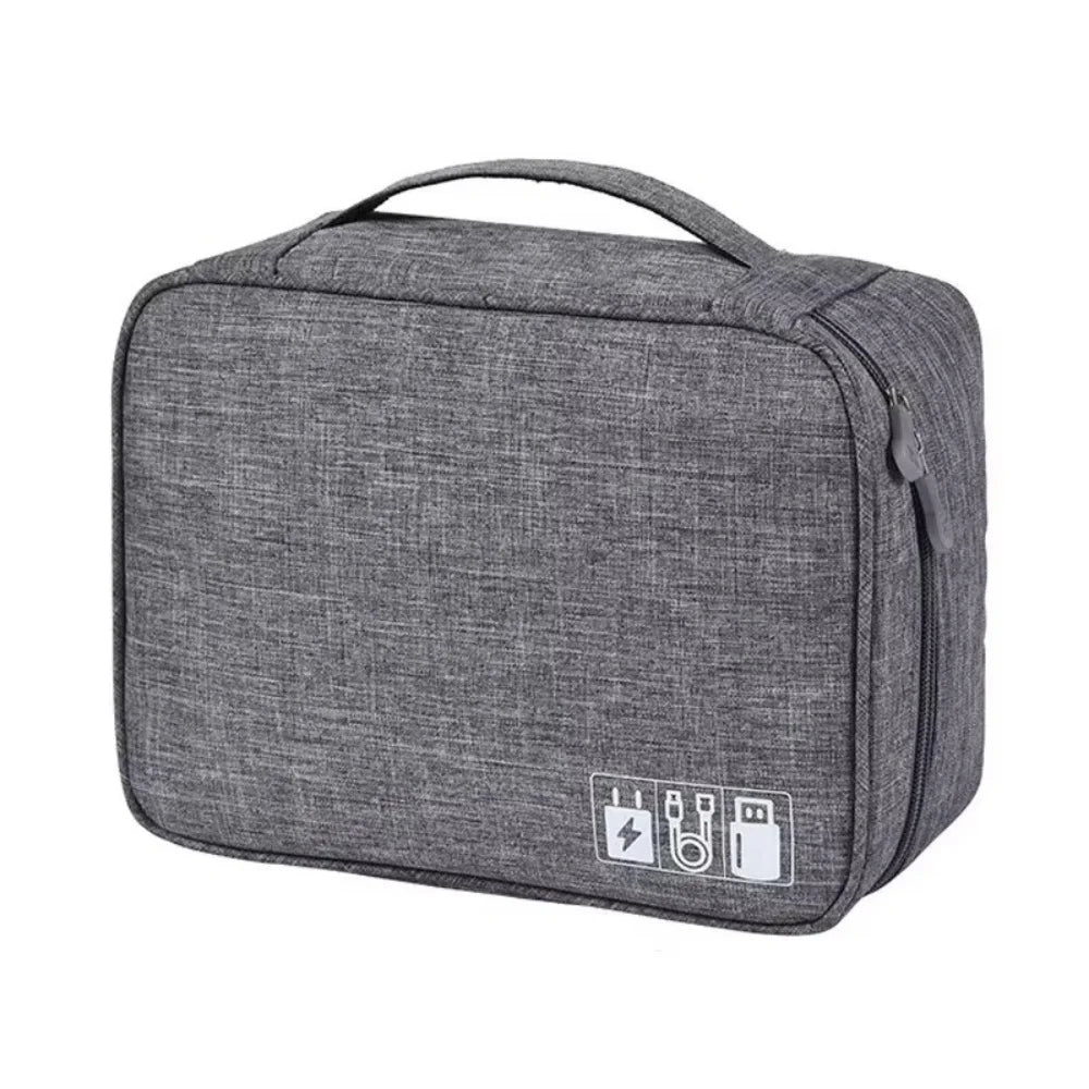 Data Cable Storage Bag Waterproof Folding Bag Electronic Accessories Cable Organizer Portable Data Line Charger Plug Storage Bag