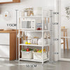 Multi functional 5-layer iron storage rack - suitable for organizing kitchens, living rooms, and garages, multi room use