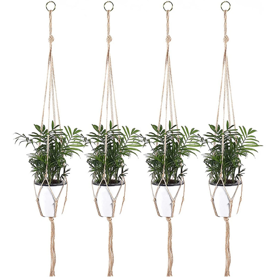 Macrame Handmade Plant Hanger Baskets Flower Pots Holder Balcony Hanging Planter Basket Decor Lifting Rope Home Garden Supplies