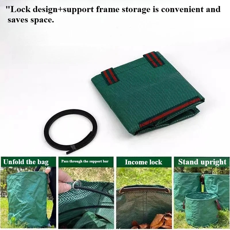 Garden gardening thickened defoliation bags weeds leaves branches collection bags large capacity garbage storage bags waterproof