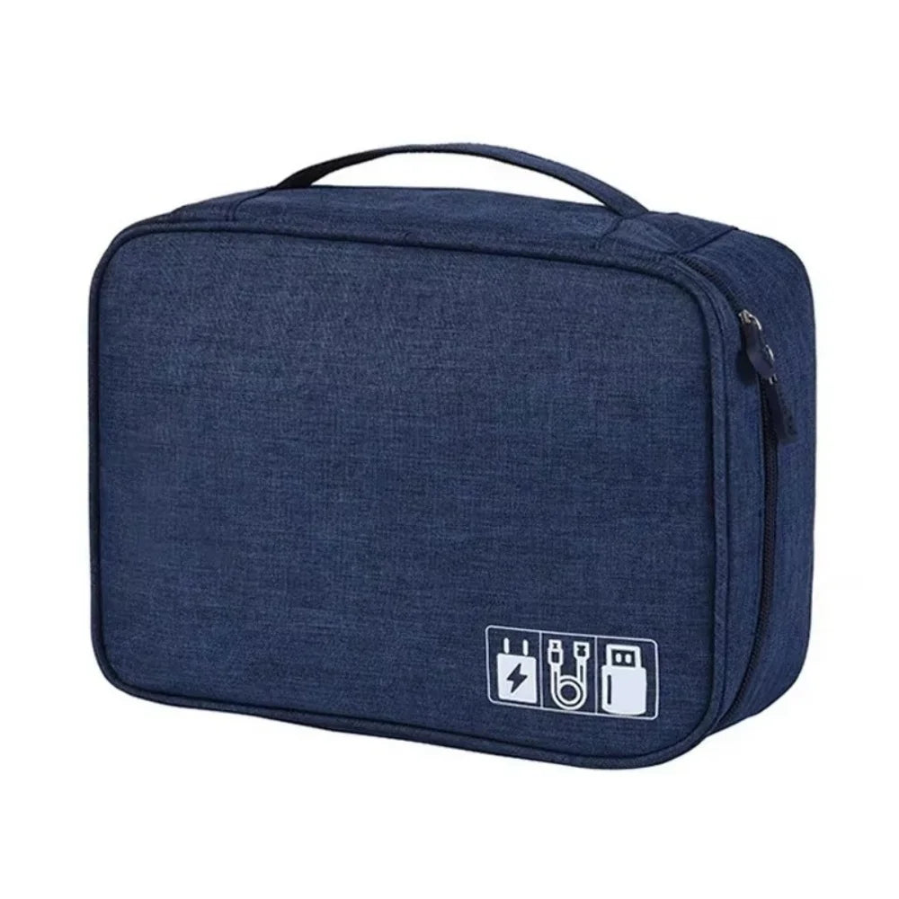 Data Cable Storage Bag Waterproof Folding Bag Electronic Accessories Cable Organizer Portable Data Line Charger Plug Storage Bag