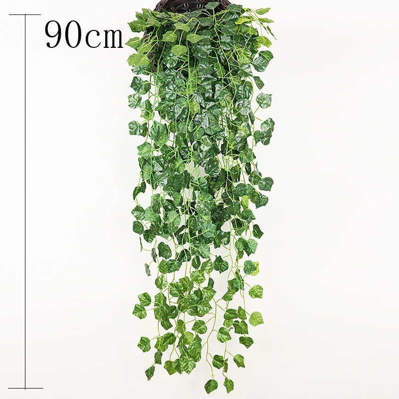 Hand Made Wicker Rattan Flower Planter Wall Hanging Wicker Rattam Basket