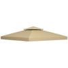 Outsunny 3 x 3(m) Gazebo Canopy Roof Top Replacement Cover Spare Part Dark Green (TOP COVER ONLY)