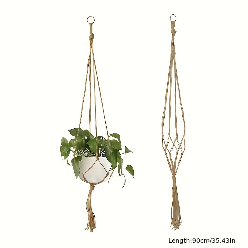Macrame Handmade Plant Hanger Baskets Flower Pots Holder Balcony Hanging Decoration Flowerpot net bag Home Garden Supplies