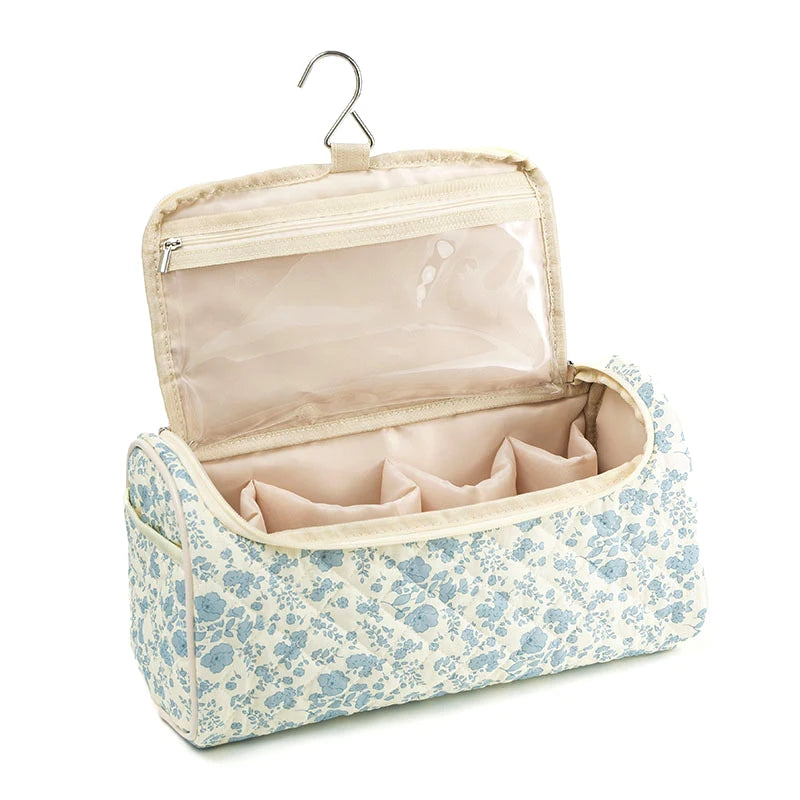 Travel Bag Hangable Storage Bags With Hanging Hook Quilted Travel Case For Airwrap Cotton Hair Tools