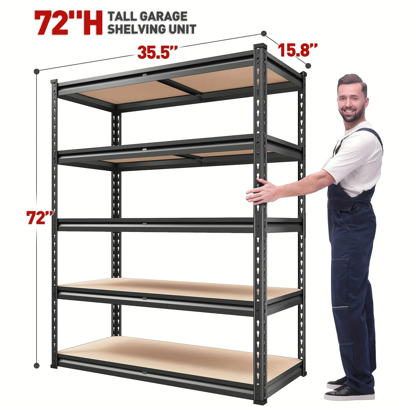 Garage Shelving Storage Shelves Heavy Duty Shelving 5 Tier Metal Shelving Units For Garage