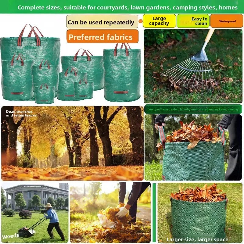 Garden gardening thickened defoliation bags weeds leaves branches collection bags large capacity garbage storage bags waterproof