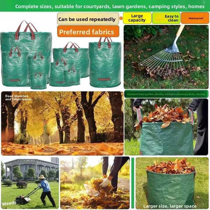 Garden gardening thickened defoliation bags weeds leaves branches collection bags large capacity garbage storage bags waterproof