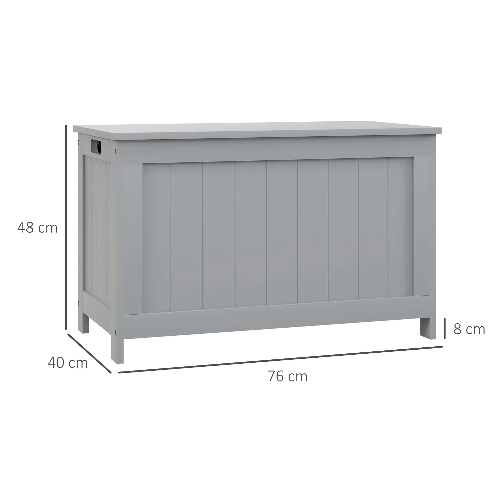 Storage Chest with 2 Safety Hinges, Storage Bench for Living Room