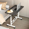 Mobile Stand Up Desk with Wheels Small Computer Desk Adjustable Height Laptop Desk White Standing Table Home Office Desks