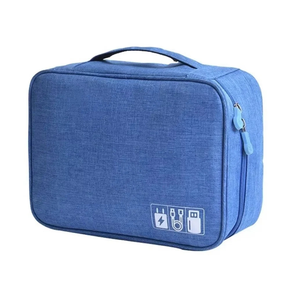 Data Cable Storage Bag Waterproof Folding Bag Electronic Accessories Cable Organizer Portable Data Line Charger Plug Storage Bag