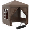Outsunny 2 x 2 m Garden Pop Up Gazebo, Wedding Party Tent Marquee, Water Resistant Awning Canopy, Blue