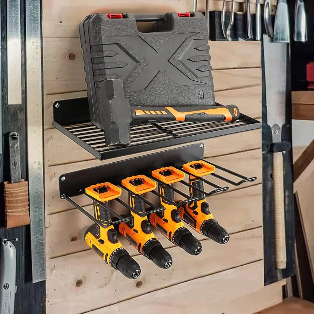 Power Tool Wall Mount Holder Heavy Duty Pegboard Wall Storage Tool Set