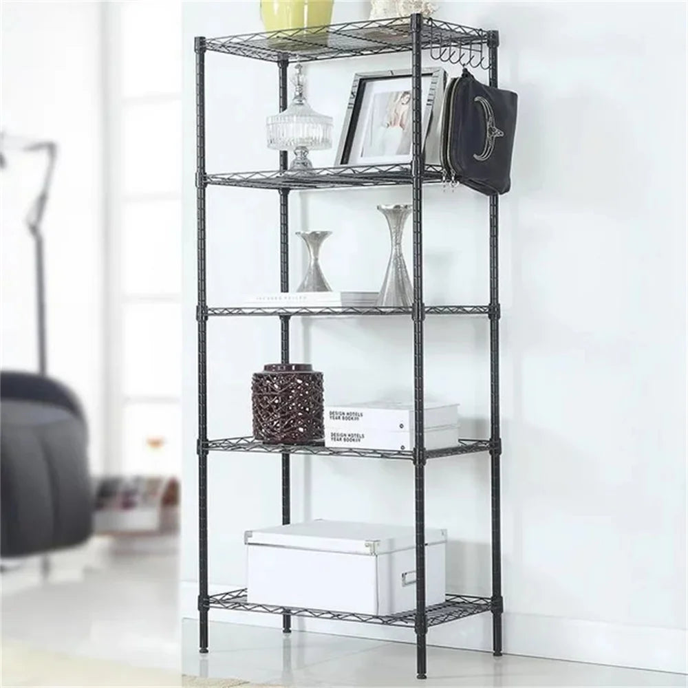 5 Tier Storage Rack Wire Shelving Unit Storage Shelves for Kitchen Living Room