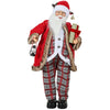 HOMCOM 120cm Tall Santa Claus Animated Santa Figure with Festive Music Sound Activated