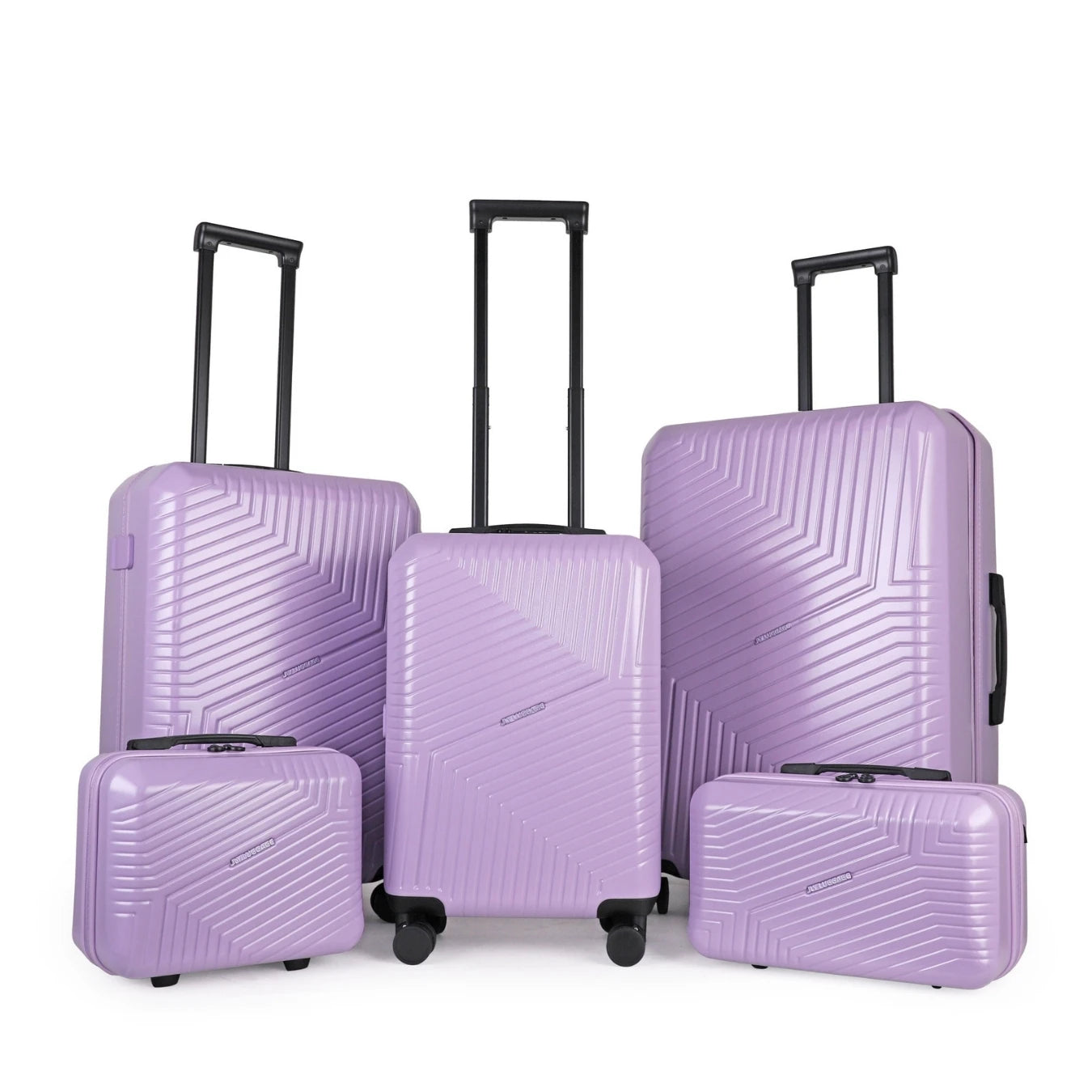 JLY Swirl ABS+PC Hard Shell Luggage Set TSA Lock Silent 360 Spinner Wheels Lightweight Rolling Suitcase 14/16 Vanity Case 20 Carry On Cabin Bag 24/28 Inch Travel Suitcases With Cup Holder For Family Business Trip