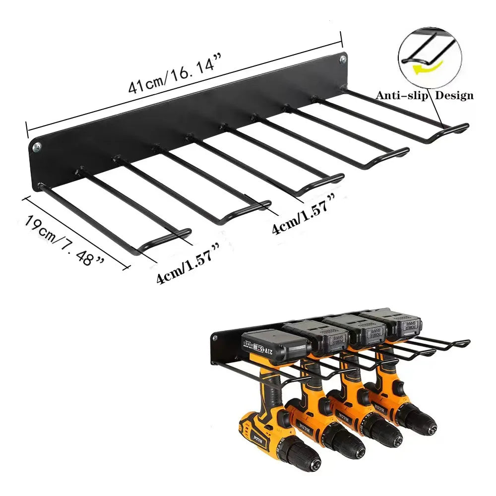 Power Tool Wall Mount Holder Heavy Duty Pegboard Wall Storage Tool Set