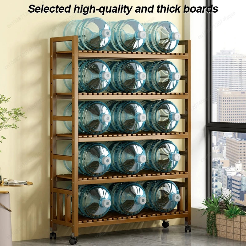 Indoor balcony plant stand flower rack simple movable garden flower pot storage rack