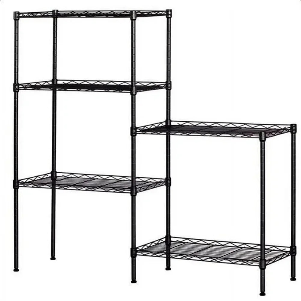 5 Tier Storage Rack Wire Shelving Unit Storage Shelves for Kitchen Living Room