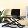 Ultra-Slim Single Top Height Adjustable Standing Desk Riser, Compact Sit Stand Desktop Converter for Monitor or Laptop