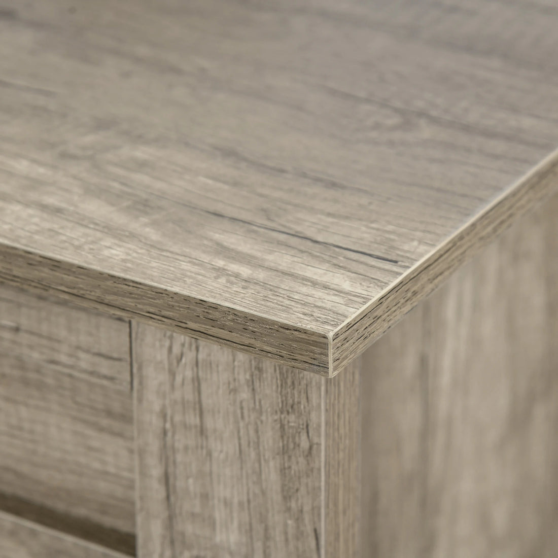 Lift Top Coffee Table w/  Hidden Storage Compartment & Shelves Oak