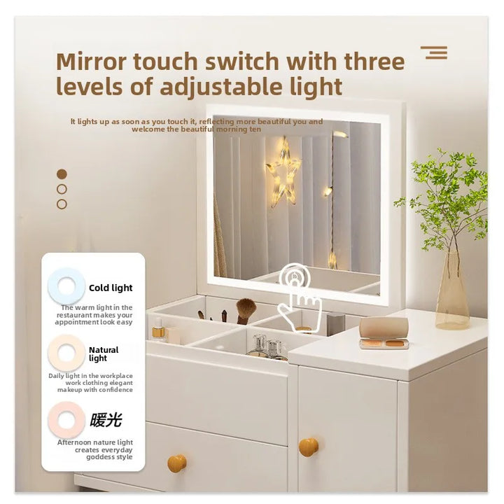 bay window dressing table sitting on the floor makeup dressing cabinet small table bedroom